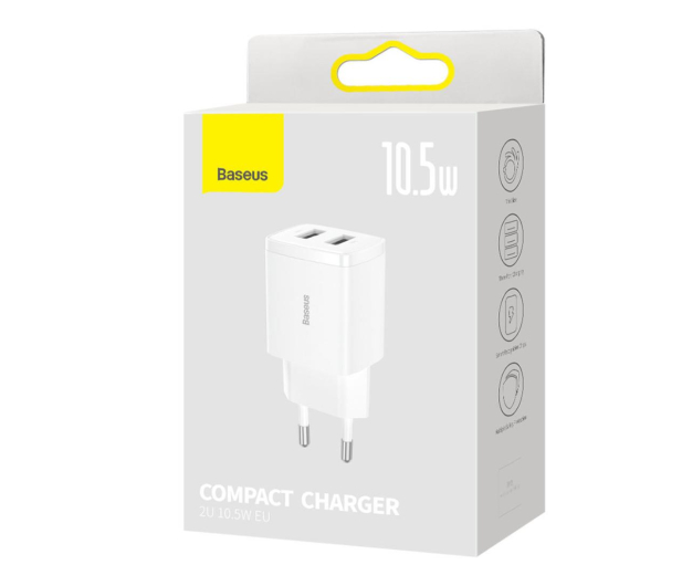 Baseus Ładowarka sieciowa 2x USB-A 10.5W 2A - 1194204 - zdjęcie 3